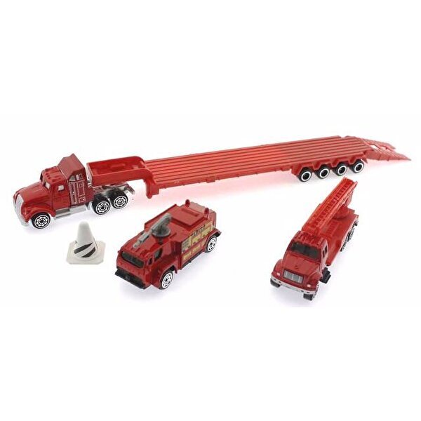 Road Master Metal Tırlı ve Söndürücülü İtfaiye Seti