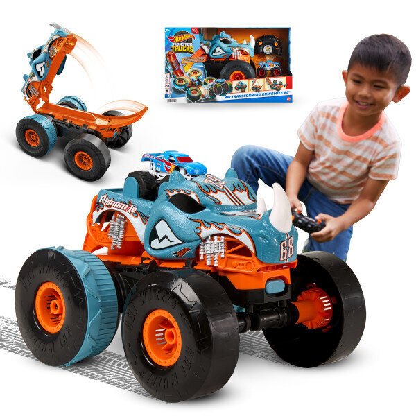 Hot Wheels Monster Trucks Uzaktan Kumandayla Dönüşen Rhinomite HPK27