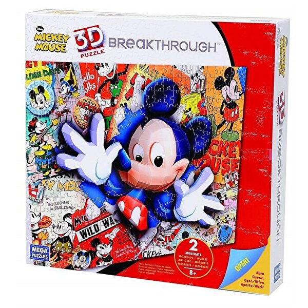 3D Puzzle 200 Parça Breakthrough Mickey Mouse