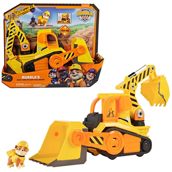 Paw Patrol Rubble and Crew Bark Yard Deluxe Buldozer İnşaat Kamyonu