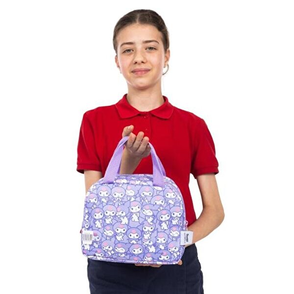 Kuromi Desenli Termal Beslenme Çantası Lila