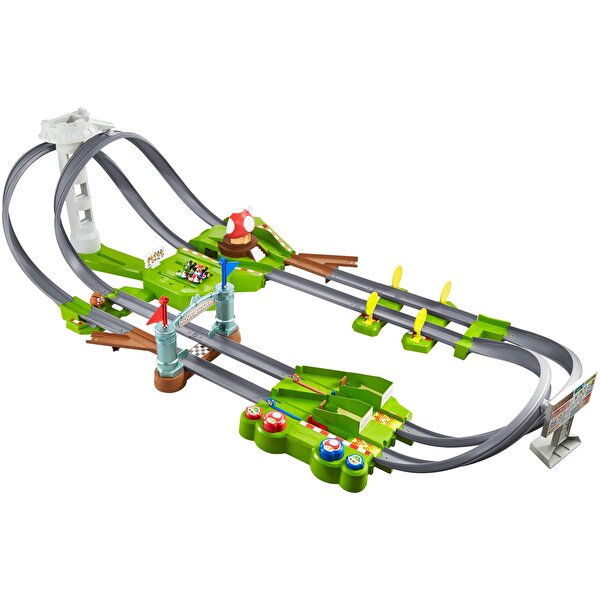 Hot Wheels Mario Kart Motorlu Çılgın Dönüş Parkuru Yarış Seti GCP27