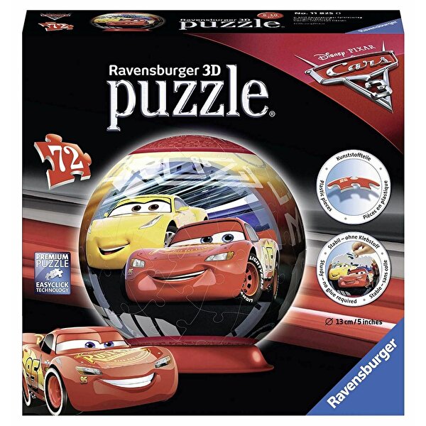 Ravensburger Puzzle 72 Parça 3D Puzzle Ball Cars 3