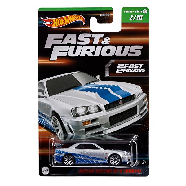 Hot Wheels Fast & Furious Temalı Arabalar Nissan Skyline Gt-R (Bnr34) HNT02