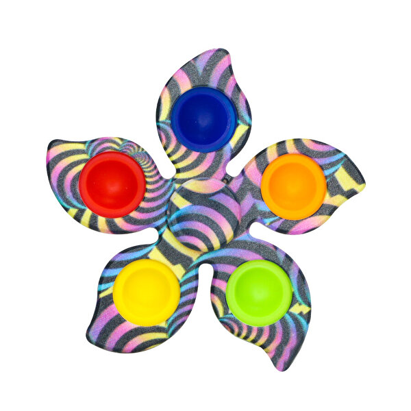 5 Parmak Yaprak Pop It Stres Çarkı