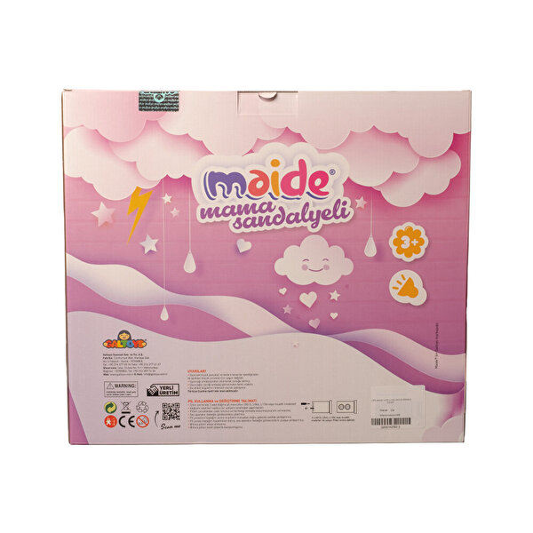 Konuşan Maide Bebek Mama Sandalyeli Oyun Seti Bebek Tişörtlü