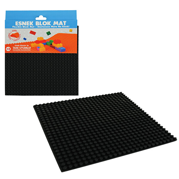 Esnek Blok Zemin 20x20 Cm Siyah