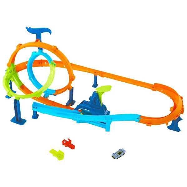 Hot Wheels Stunt Tracks Dolambaçlı Akrobatik Hız Pisti JHK73