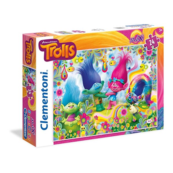 Clementoni Puzzle 24 Parça Maxi Trolls