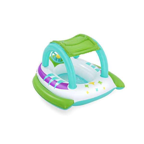 Güneş Korumalı Çatılı Çocuk Şişme Bot