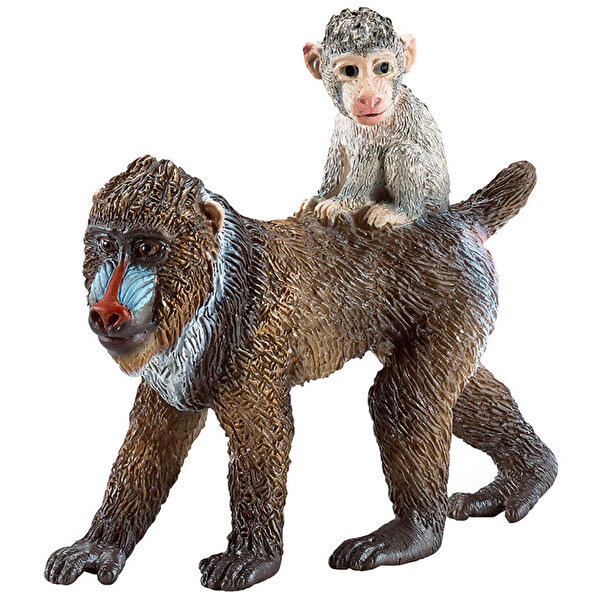 Schleich Dişi Mandril ve Yavrusu
