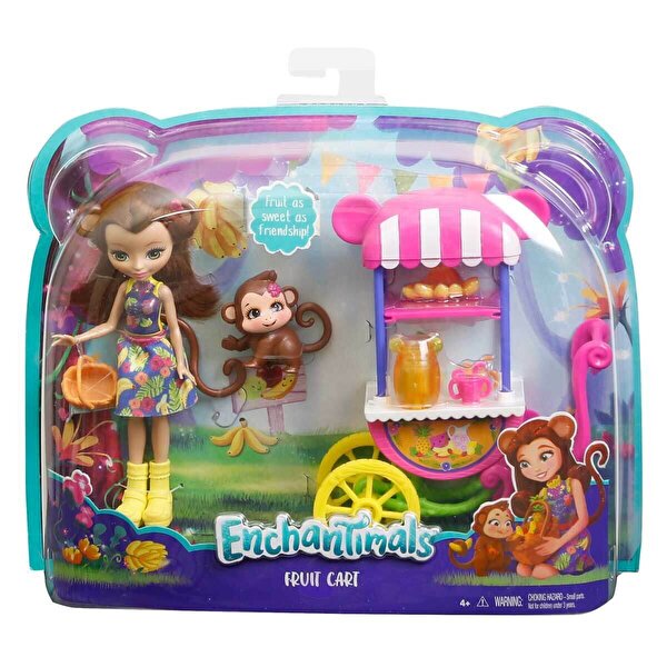 Enchantimals Bebek ve Aracı Seti Maymun Merit FCG93
