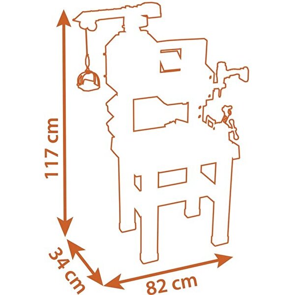 Smoby Black & Decker Vinçli Tamir Tezgahı