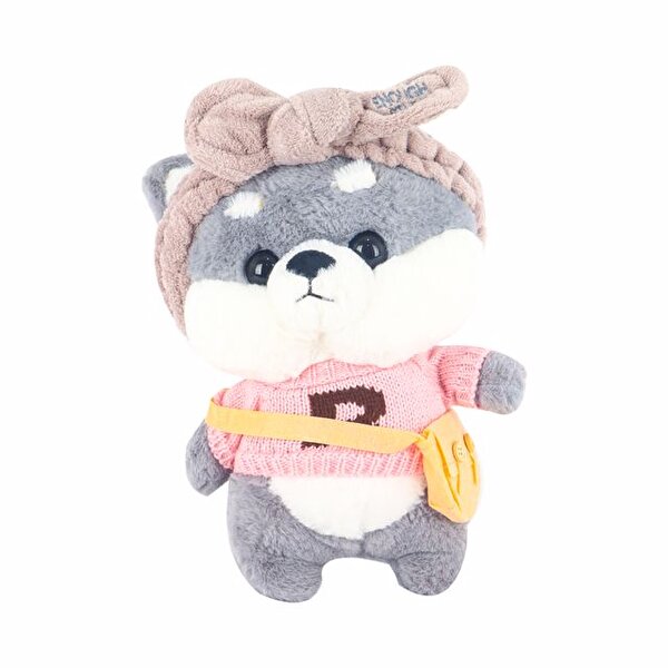 Gözlüklü Bej Bandanalı Peluş