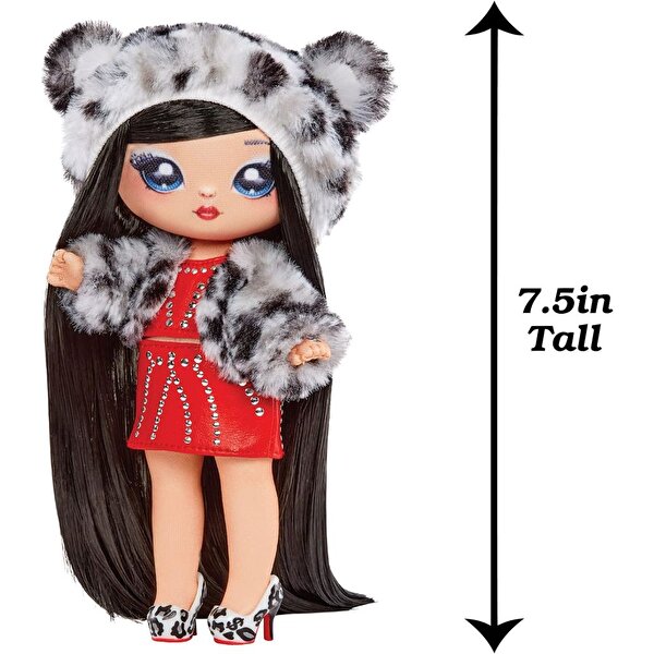 Na! Na! Na! Surprise 2 in 1 Cozy Leona White Kar Leoparlı Sürpriz Bebeği