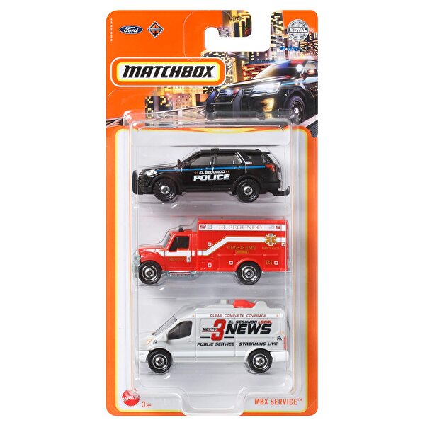 Matchbox Üçlü Araba Seti Mbx Service HFK16