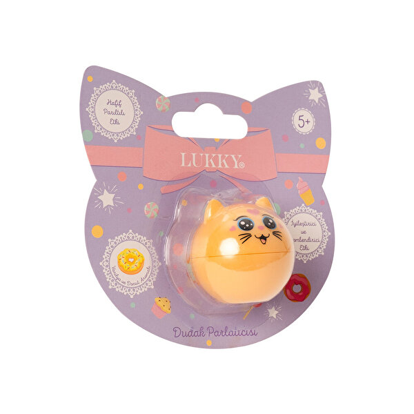 Lukky Simli Vanilya Aromalı Sarı Dudak Balm