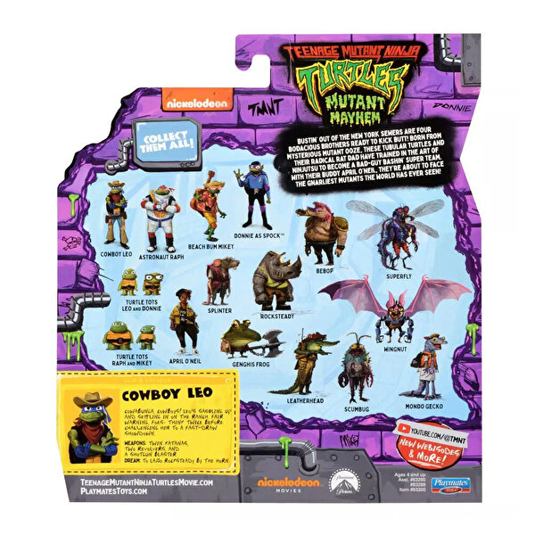 TMNT Aksiyon Figürler Cowboy Leo 83269