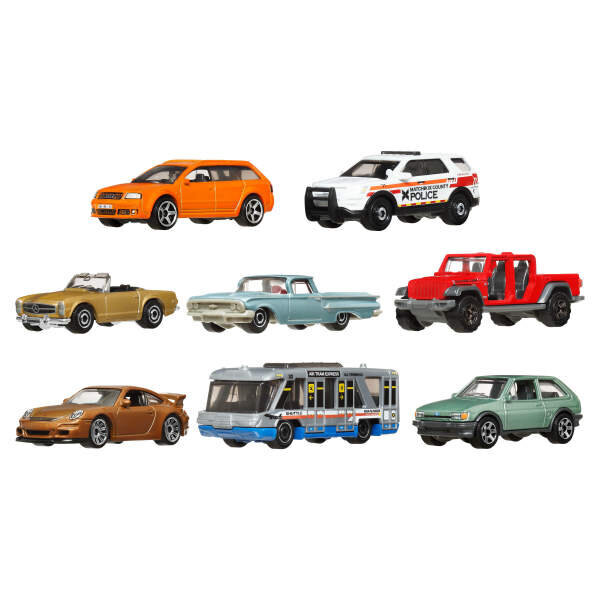 Matchbox 1:64 Ölçekli Metal 8'li Araba Seti JCT84
