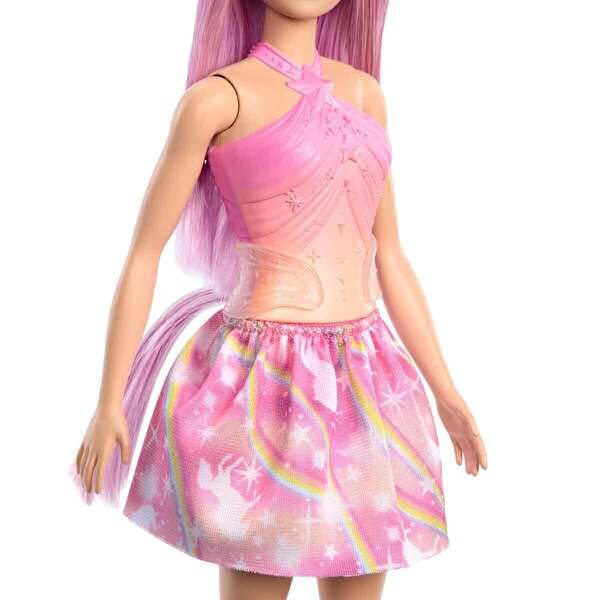 Barbie Unicorn Temalı Pembe Saçlı Bebek HRR13