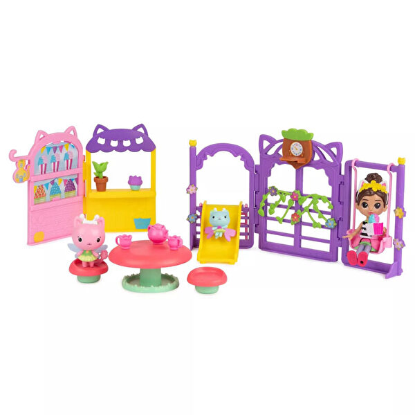 Gabby's Dollhouse Kitty Peri Bahçe Partisi Oyun Seti