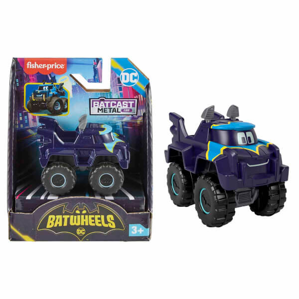 Fisher Price Dc Batwheels 1:55 Ölçekli Arabalar Buff The Bat Truck