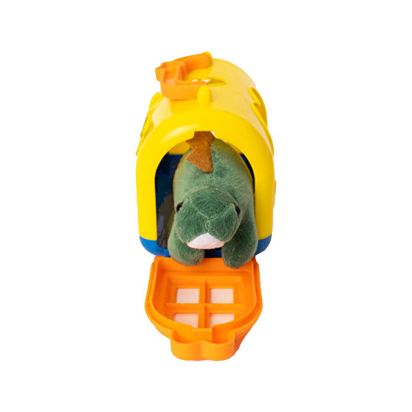 Kutulu Peluş Dinozor Sarı Kutulu