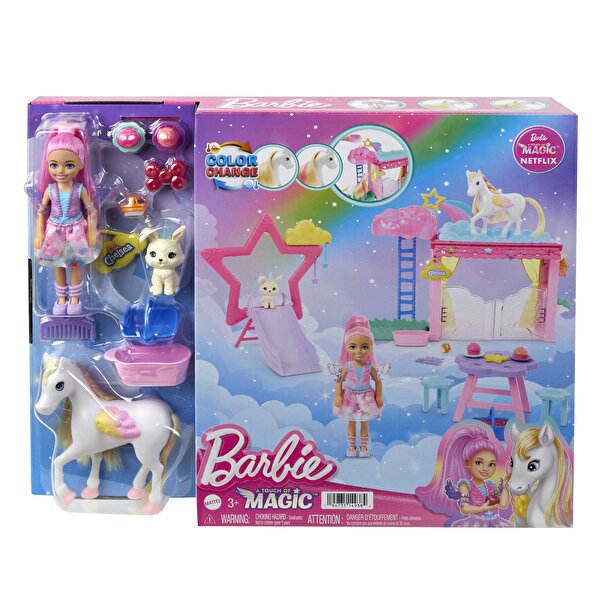 Barbie A Touch Of Magic Chelsea Ve Pegasus Oyun Seti HNT67