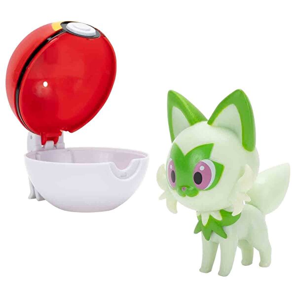 Pokemon CIip N Go Figür S2 Sprigatito ve Repeat Ball