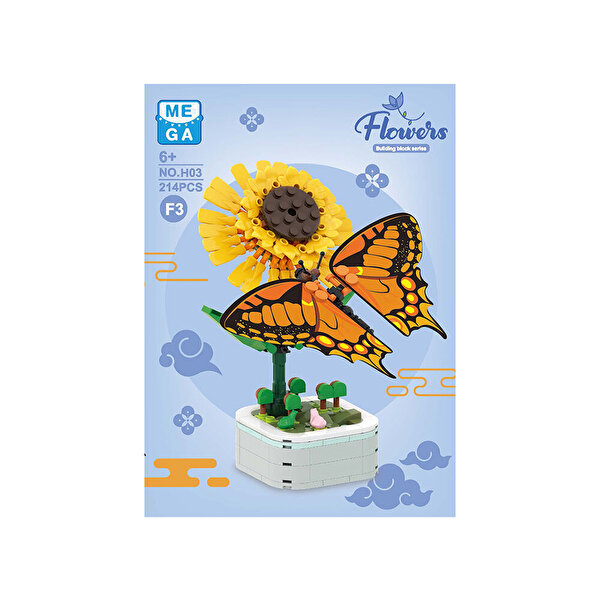 Mega Çi̇çekler ve Böcekler Yapı Blokları Kırlangıçkuyruk