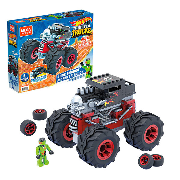 Mega Bloks Hot Wheels Monster Truck Blok Araçlar Bone Shaker GVM27
