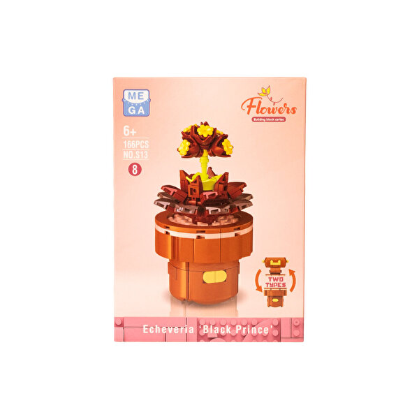 Mega Blok Çiçek Saksıda Sukulent 166 Parça