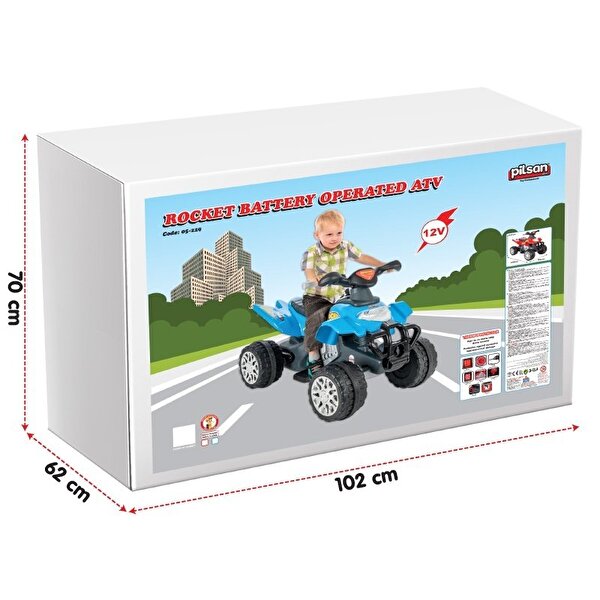 Rocket 12V Akülü ATV Kırmızı