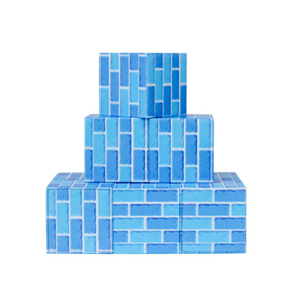 Magnivity Manyetik Bloklar Buz Desenli Tuğla Blok 9 Parça