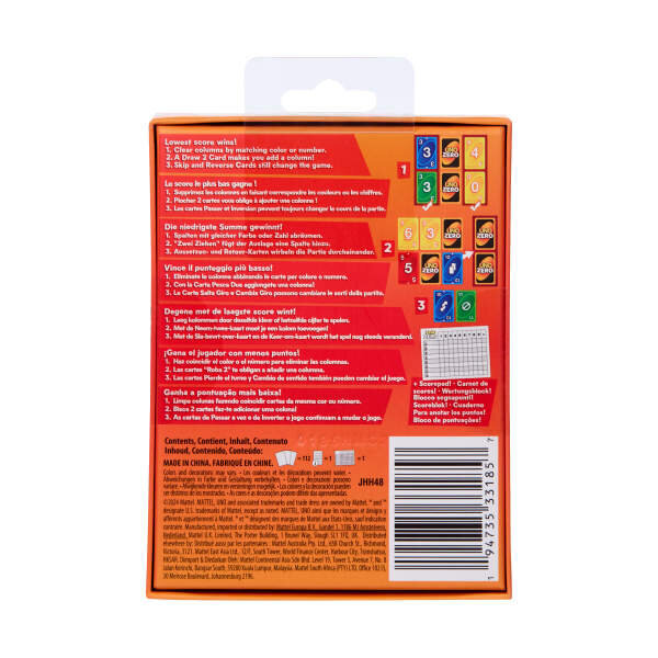 UNO Zero Kartlar JHH48