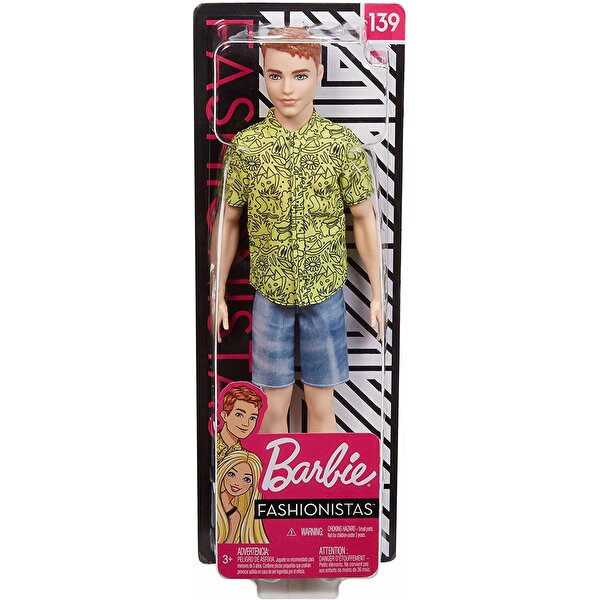 Barbie Yakışıklı Ken Bebekler Sarı Gömlekli Ken GHW67