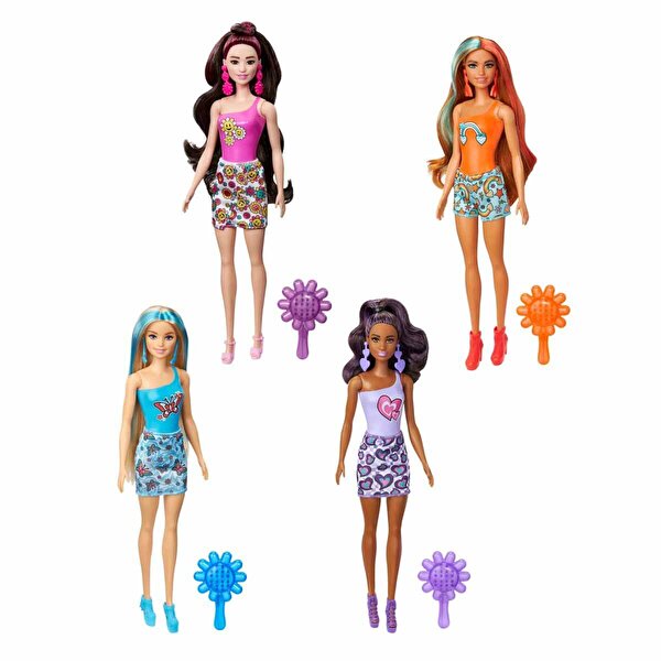 Barbie Color Reveal Renk Değiştiren Barbie Gökkuşağı Serisi Sürpriz Paket HRK06