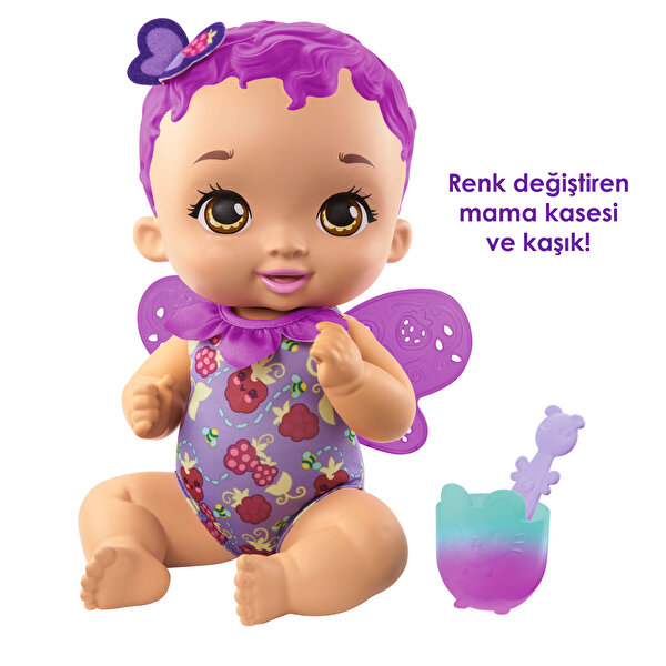 My Garden Baby Kelebek Bebeğimin Yemek Zamanı Mor Saçlı Bebek GYP00