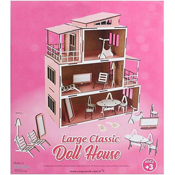 Ahşap Bebek Evi 2 15 Parça