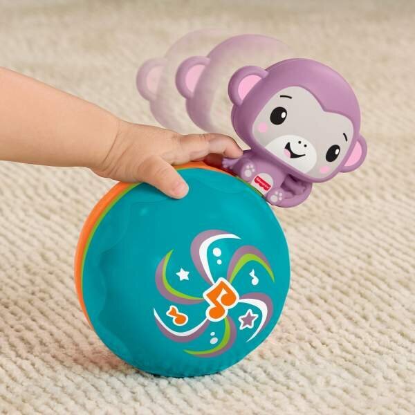 Fisher Price Emekleme Arkadaşı Müzikli Mor Maymun JLB95