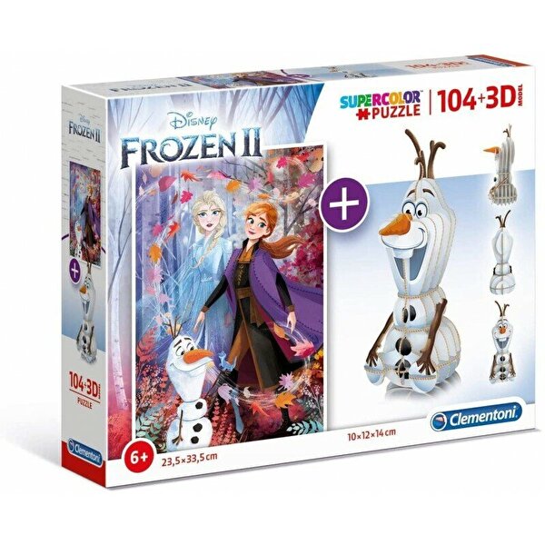 Clementoni 109 Parça Puzzle 3D Model Frozen 2
