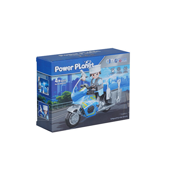 Power Planet 66303 Polis Motosikleti Yapım Seti C