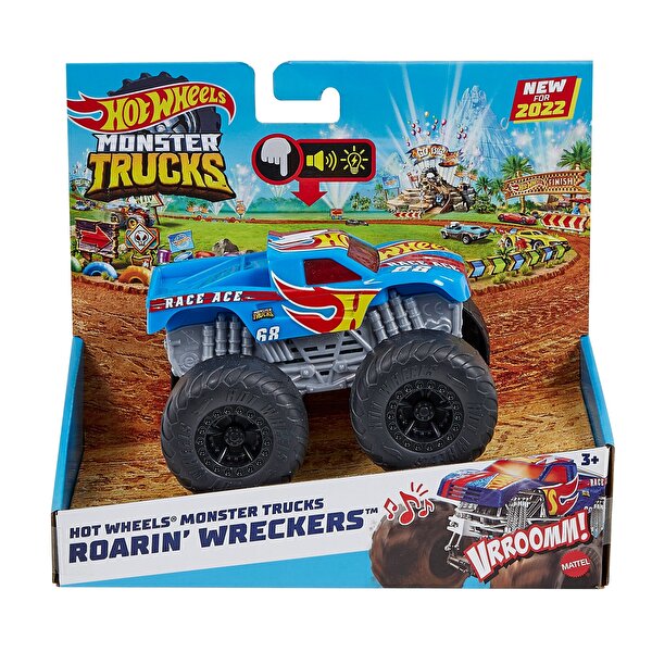 Hot Wheels Monster Trucks 1:43 Ölçekli Kükreyen Araçlar Race Ace HDX63