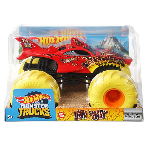Hot Wheels Monster Trucks 1:24 Arabalar Lava Shark GTJ38