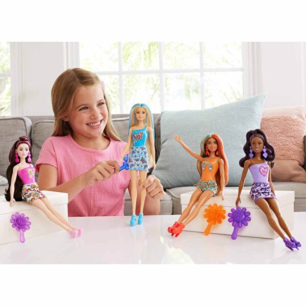 Barbie Color Reveal Renk Değiştiren Barbie Gökkuşağı Serisi Sürpriz Paket HRK06