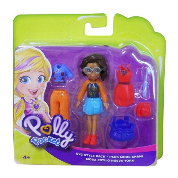 Polly Pocket ve Moda Aksesuarları Seti Kahverengi Saçlı GDM03