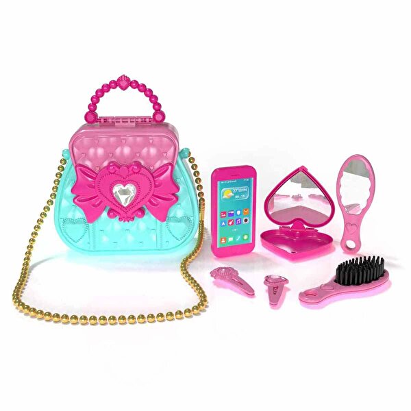 Aksesuarlı Güzellik Çantası Açık Pembe