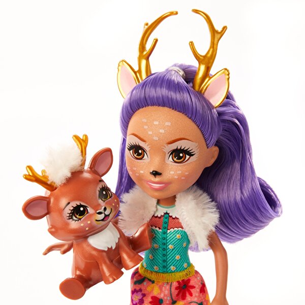 Enchantimals Bebek ve Aracı Oyun Seti Geyik Danessa GJX30