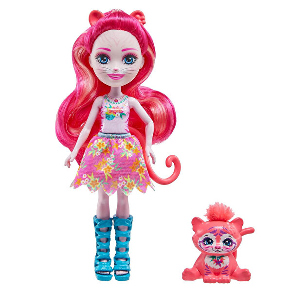 Enchantimals Popüler Karakter Bebekler Texie Tiger ve Sabre HXB97