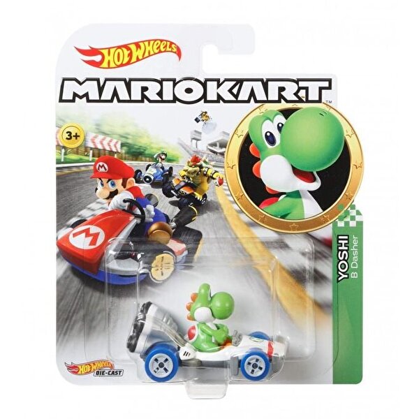 Hot Wheels Mario Kart Karakter Araçlar Yoshi GBG29
